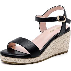 Wedge Sandals for Girls Espadrille Dressy Platform Sandals Open Toe Ankle Strap Summer Girls Heel Little Big Kid