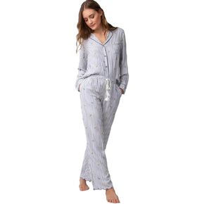 PJ Salvage Women's Loungewear Build Me Up Buttercup Long Sleeve Top