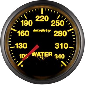 Auto Meter 5655 Elite 2-1/16" 100-340 Degree Fahrenheit Water Temperature Gauge