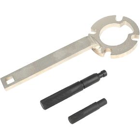 DPTOOL Crankshaft Pulley Holding Tool Holder Wrench Compatible with Volvo C30 C70 S40 S60 S70 S80 V40 V50 V70 XC70 XC90 2.0L 2.4L 2.5L 5 Cyl Diesel Engine Replace 999-5433 303-1179 999-7005 999-7007