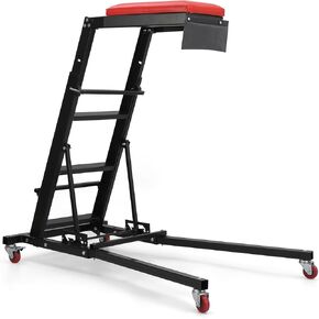 Garage Shop Creepers, Heavy Duty High Creeper Capacity (400Lb) Adjustable Height Foldable Creeper with Caster Wheels,Topside Automotive Engine Creeper Black, for Auto