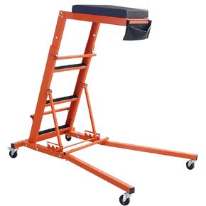 Top Automotive Creeper, Engine Creeper 48"-66", 400 Lbs Capacity High Top Creeper, 4 Swivel Caster Wheels, Padded Deck, Foldable Creeper for Home Garage, Workshop Repair Maintenance
