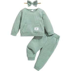 Toddler Girl Clothes Infant Girl Sweatsuit Baby Pant Set Outfits Fall Winter Clothing Little Clothes for Girl