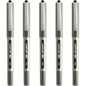 uni-ball Eye Fine Rollerball Pen 0.7 mm Line Ub-157 Black Pack of 5