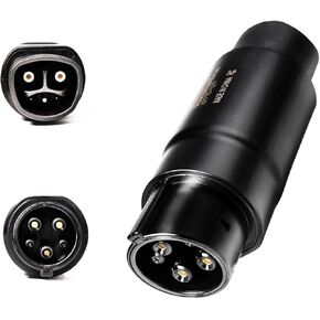 Tesla to J1772 Charging Adapter,Tesla Charger Adapter,Max 80 Amp & 240V,Ev Charger Level 2,Compatible with Tesla Wall Connector,Destination Chargers and Mobile Connectors,Tesla Charger