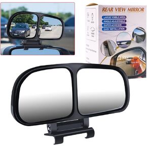 Car Blind Spot Rearview Mirror, Retrofit Mirror Wide Angle Reversing Auxiliary Mirror, Glass HD Wide View Field Double-Side Mirror 360°Adjustable, Right