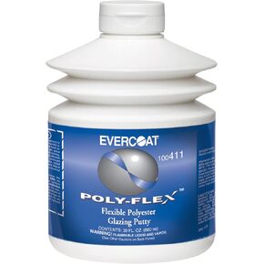 Evercoat Poly-Flex Flexible Polyester Glazing Putty for Spot Filling and Skim Coating - 30 Fl Oz