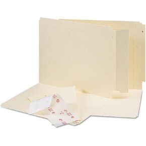 Smead Folder End Tab Converter, Reinforced 8" High Tab, Letter/Legal, Manila, 500 per Box (68080)