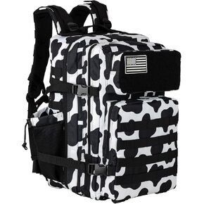 حقائب ظهر KXBUNQD العسكرية التكتيكية للرجال Molle Daypack 45L 3 أيام حقيبة ظهر هجومية كبيرة مع حقيبة نظام مولي أرجواني فاتح