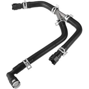 Engine Heater Hose Assembly No.BL1Z18472B HVAC Heater Outlet Pipe for Ford Expedition 2011-2014 Rubber Black