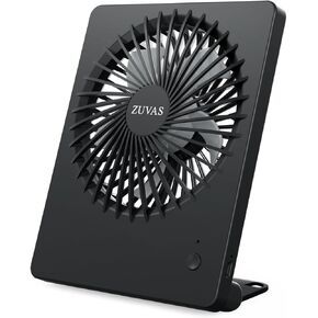 Zuvas Desk Fan Battery Operated Rechargeable 180°Tilt Folding Personal Ultra Quiet Small Portable Fan Beige in Kuwait
