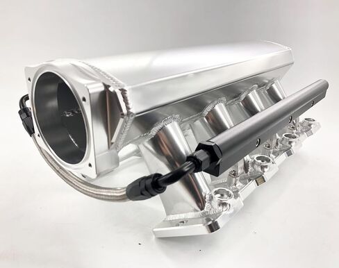 Low Profile LS3 L92 102mm Fab Intake Manifold w/MAP Sensor Port + Fuel Rail (Silver) in Saudi Arabia