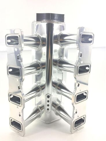 Low Profile LS3 L92 102mm Fab Intake Manifold w/MAP Sensor Port + Fuel Rail (Silver) in Saudi Arabia