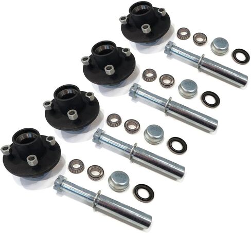 مجموعة ROP Shop (عبوة من 4) لمحور المقطورة مع الأجهزة، بوزن 1250 رطل لكل منها لمحور 2000 رطل in Kuwait