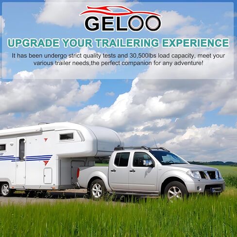 WA15 5050 وصلة ربط المقطورة مع 2 طوق 3/8 بوصة، دبوس العجلة الخامسة للمقطورات، يمنع الانفصال، سعة تحميل قوية in Kuwait