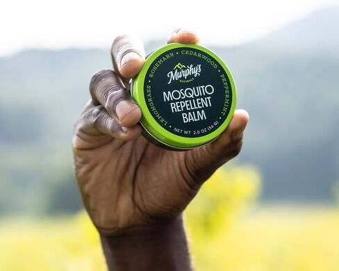 Murphy's Naturals Mosquito Repellent Balm, Plant-Based, 0.5 oz (Pack of 3) | Formulated with cedarwood, lemongrass & rosemary oils; DEET-free*, repels mosquitoes up to 2 hrs & ticks 1 hr; travel-size in Kuwait