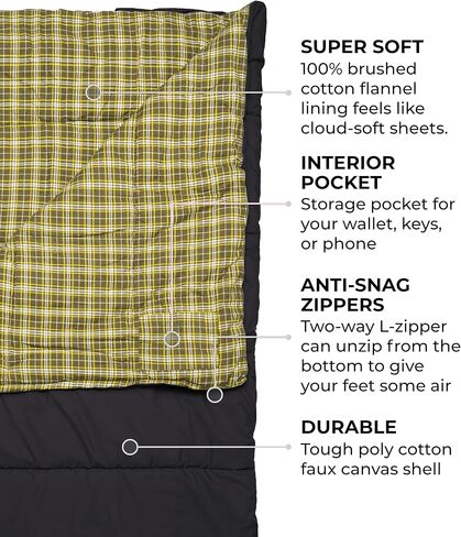 TETON Sports Evergreen, -10, 35, 20, 0 Degree Sleeping Bag for Adults. Choose a Sleeping Bag for Any Weather. Warm Sleeping Bag for Camping, Hunting, and Base Camp in Saudi Arabia