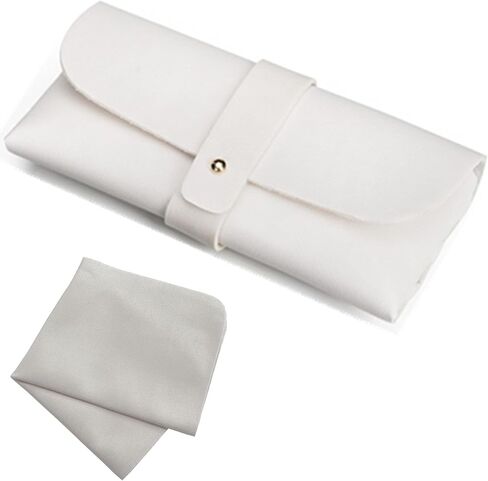 Soft Leather Eyeglass Case PVC Nail Buckle Glasses Bag Sunglasses Case Glasses Pouch in Saudi Arabia