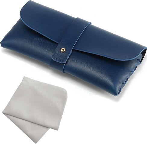 Soft Leather Eyeglass Case PVC Nail Buckle Glasses Bag Sunglasses Case Glasses Pouch in Saudi Arabia