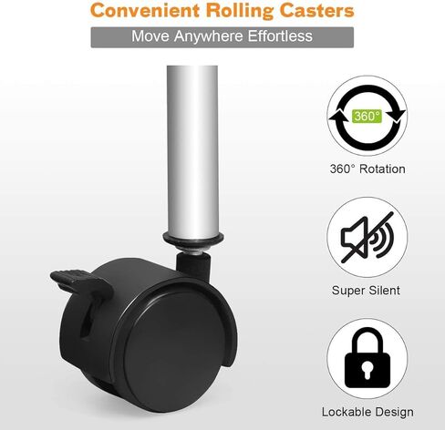 عربة تخزين دوارة من FUTADA ذات 20 درجًا مع عجلات قابلة للقفل للمدرسة والمكتب والمنزل in Kuwait