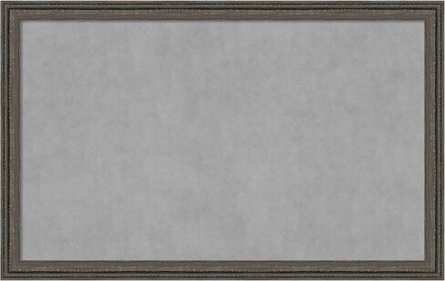 لوحة مغناطيسية بإطار من Amanti Art (43 × 27) لوحة مغناطيسية باللون البني الرمادي المُعاد تدويرها، لوحة إعلانات مغناطيسية كبيرة لديكور المكتب، أو غرفة الطين، أو المطبخ أو منطقة إسقاط المنظمة من WI، الولايات المتحدة الأمريكية in Saudi Arabia