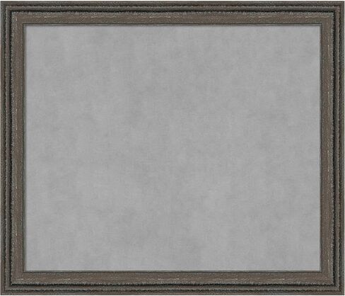 Amanti Art Framed Magnetic Board (27 x 23) Upcycled Brown Grey Magnet Board, Medium Magnetic Bulletin Board for Office Decor, Mudroom, Kitchen or Organization Drop Zone from WI, USA in Saudi Arabia