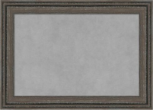 لوحة مغناطيسية مؤطرة من Amanti Art (21 × 15) لوحة مغناطيسية باللون البني والرمادي، لوحة إعلانات مغناطيسية صغيرة لديكور المكتب، غرفة الطين، المطبخ أو منطقة إسقاط المنظمة من WI، الولايات المتحدة الأمريكية in Saudi Arabia