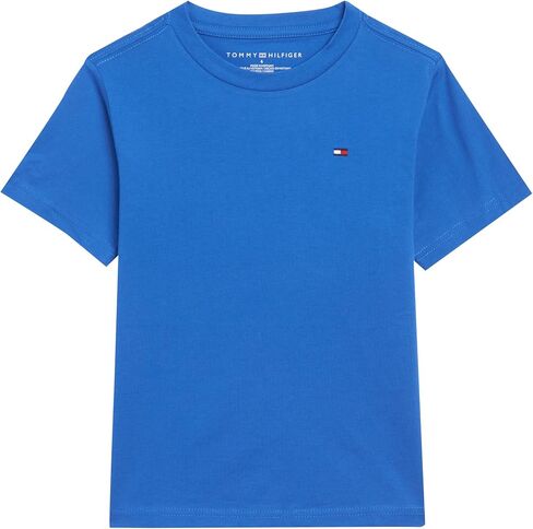 Tommy Hilfiger Boys' Short Sleeve Solid Crew Neck T-Shirt, Soft, Comfortable, Relaxed Fit in Saudi Arabia