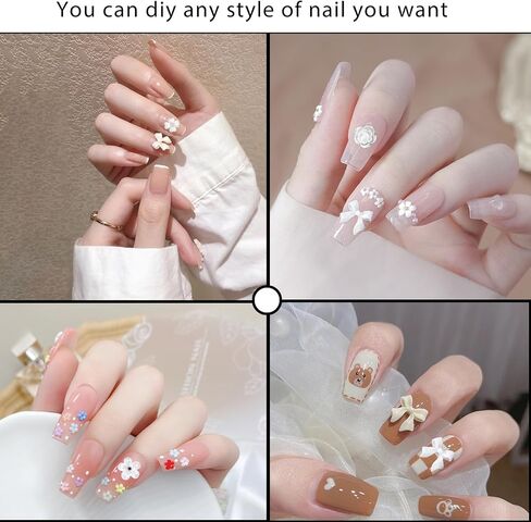 Acrylic Butterfly Flower Bear Nail Art Pendant Art, Multi-shape Pearl Rhinestone Golden Metal Applique Jewelry Accessories Production (S1-Bow Rhinestones) in Saudi Arabia