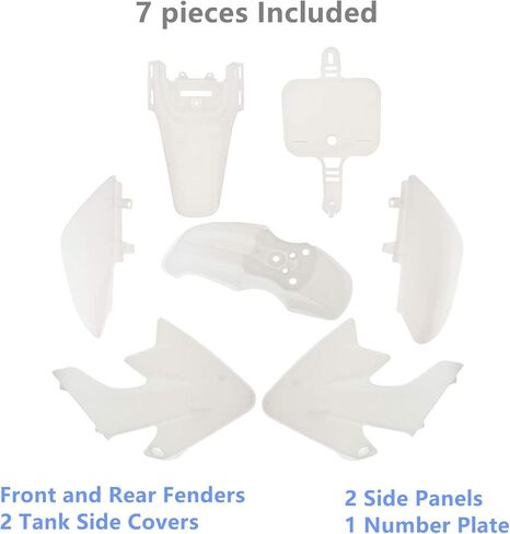 Plastic Fender Fairing Kit set Replacement for Honda XR50 CRF50 SDG SSR 107cc 125cc Dirt Pit Bike Red Black Blue White Yellow in Saudi Arabia