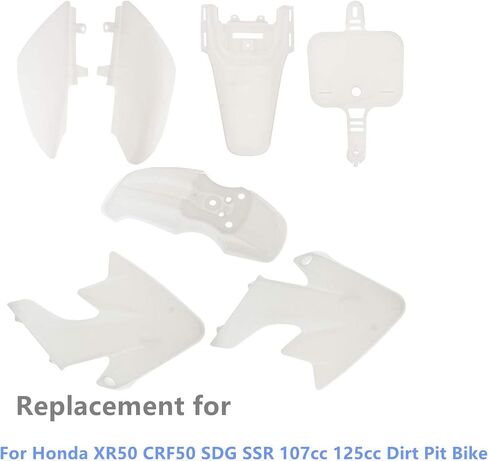 Plastic Fender Fairing Kit set Replacement for Honda XR50 CRF50 SDG SSR 107cc 125cc Dirt Pit Bike Red Black Blue White Yellow in Saudi Arabia