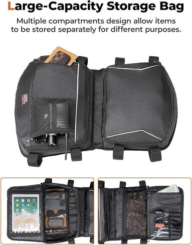 KEMIMOTO X3 Roof Storage Bag, Electric Device Tablet Holder Overhead Bag Compatible with 2017-2024 Can-Am Maverick X3 Max RS DS Turbo R, Black in Saudi Arabia