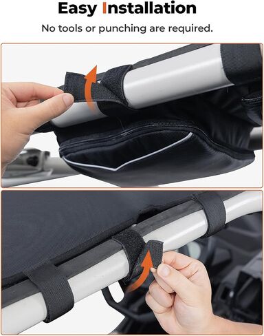 KEMIMOTO X3 Roof Storage Bag, Electric Device Tablet Holder Overhead Bag Compatible with 2017-2024 Can-Am Maverick X3 Max RS DS Turbo R, Black in Saudi Arabia