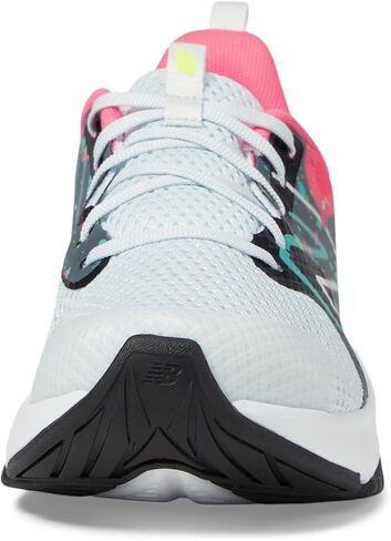 New Balance Rave Run V2 Lace-up Shoe, Quartz Grey/Ultra Pink/Cyber Jade, 5.5 US Unisex Big Kid in Saudi Arabia