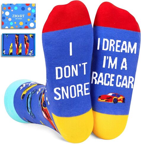 Zmart Racing Car Gifts for Men - Motorcycle Train Tractor Socks, Novelty Jake Brake Gifts in Saudi Arabia