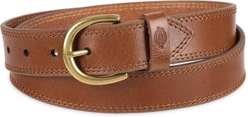 Dickies Women's Casual Leather Jean Workwear Belt with Round Harness Buckle in Saudi Arabia
