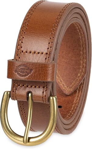 Dickies Women's Casual Leather Jean Workwear Belt with Round Harness Buckle in Saudi Arabia