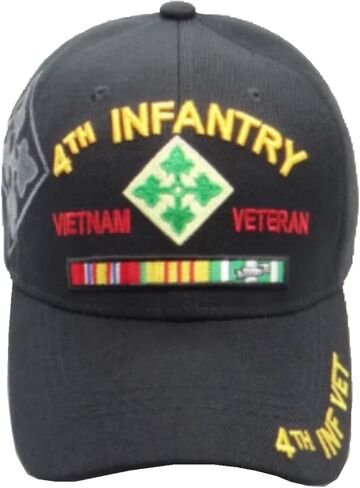 قبعة بيسبول سوداء من فرقة المشاة الرابعة فيتنام المخضرم in Kuwait