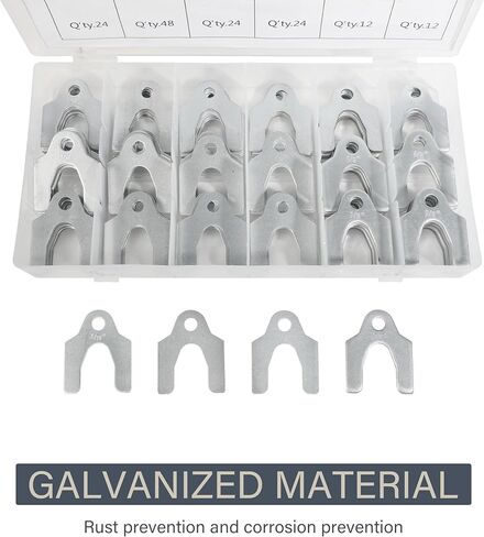 VARGTR 144 قطعة حشوات جسم المحاذاة التلقائية، مجموعة متنوعة من حشوات محاذاة السيارة، مجموعة متنوعة من حشوات محاذاة السيارة، 1/16 بوصة 1/64 بوصة 1/32 بوصة 1/8 بوصة لضبط أجزاء الجسم أو الحدبة in Kuwait