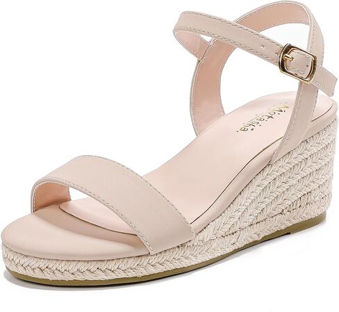 Wedge Sandals for Girls Espadrille Dressy Platform Sandals Open Toe Ankle Strap Summer Girls Heel Little Big Kid in Saudi Arabia