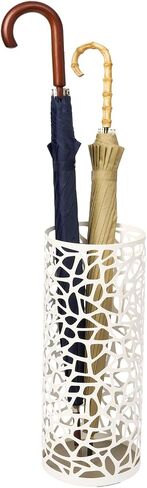 Slim Freestanding Umbrella Stand | Steel, Small, White in Saudi Arabia