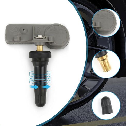 4 قطعة مستشعر نظام مراقبة ضغط الإطارات لبويك، لكاديلاك، لشفروليه، لجي إم سي، لهامر H2، لبونتياك زحل - مستشعر TMPS يستبدل 13581558 in Kuwait