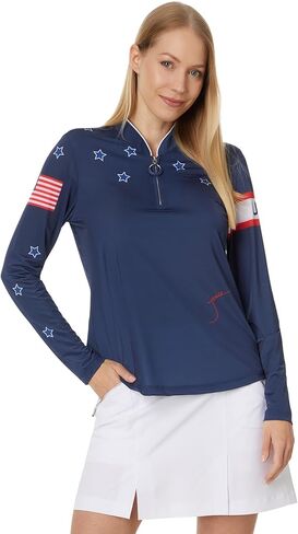 قميص Jamie Sadock النسائي بأكمام طويلة بطبقة من الأشعة فوق البنفسجية من أشعة الشمس في الولايات المتحدة الأمريكية in Kuwait