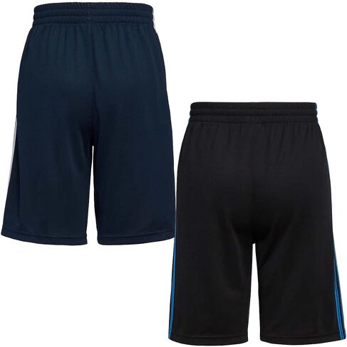 شورت adidas Youth 2-Pack 3 Stripes (X-Large 18/20، كحلي/أبيض وأسود/أزرق فاتح) in Saudi Arabia