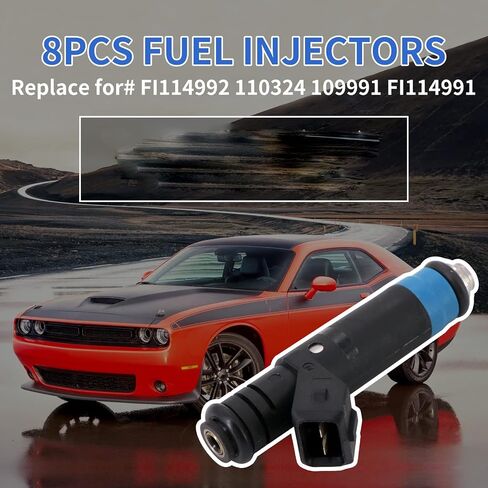 حاقن الوقود KIPA 8 قطعة لـ Deka Ford Dodge V8 LT1 LS1 LS6 مع محركات 80Lb 850cc Bosch EV1 استبدال Siemens OEM # FI114992 110324 109991 FI114991 in Saudi Arabia