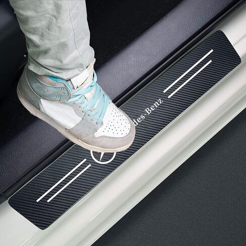 4PCS for BMW Car Door Sill Protector Scratch Resistant Car Door Threshold Protection Door Entry Protection Sticker Internal Accessories in Saudi Arabia