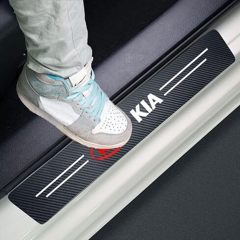 4PCS for BMW Car Door Sill Protector Scratch Resistant Car Door Threshold Protection Door Entry Protection Sticker Internal Accessories in Saudi Arabia