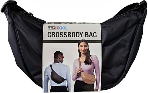 32º DEGREES 32 Degrees Unisex Cool Crossbody Bag, One Size (Black) in Saudi Arabia