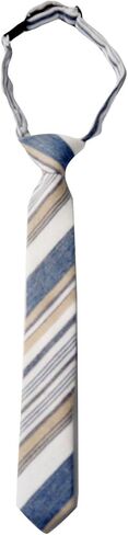 Boys Striped Tie Pre-Tied Kids Necktie Age 1-12 Adjustable Woven Cotton Church Wedding School Graduation in Saudi Arabia