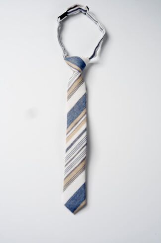 Boys Striped Tie Pre-Tied Kids Necktie Age 1-12 Adjustable Woven Cotton Church Wedding School Graduation in Saudi Arabia